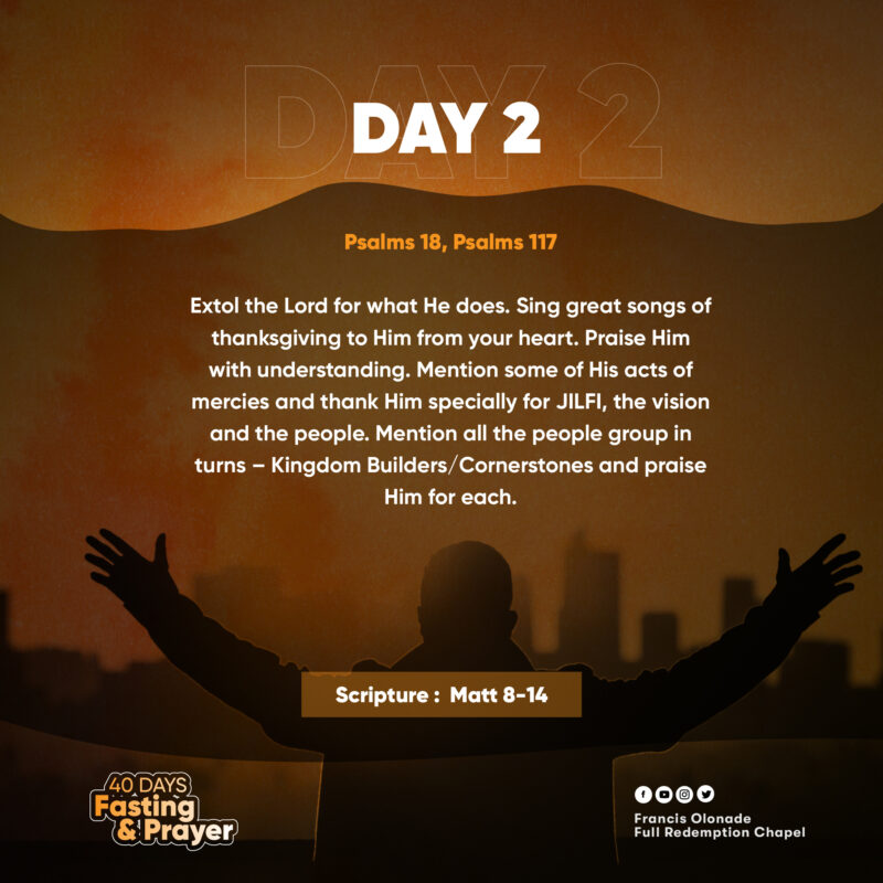2023 Fasting & Prayers - Day 2 - JILFI