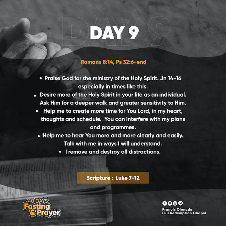 2023 Fasting & Prayers – Day 9